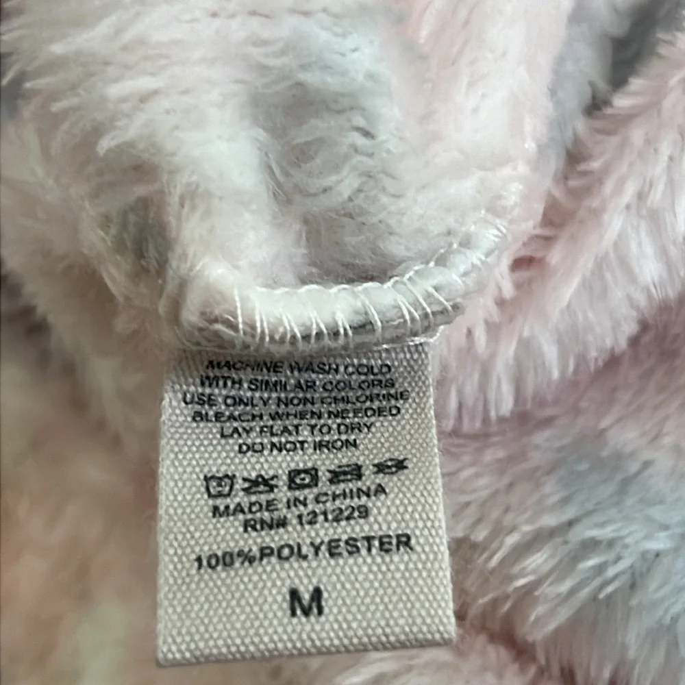 New! BearPaw grey/pink multi two piece pajama set.